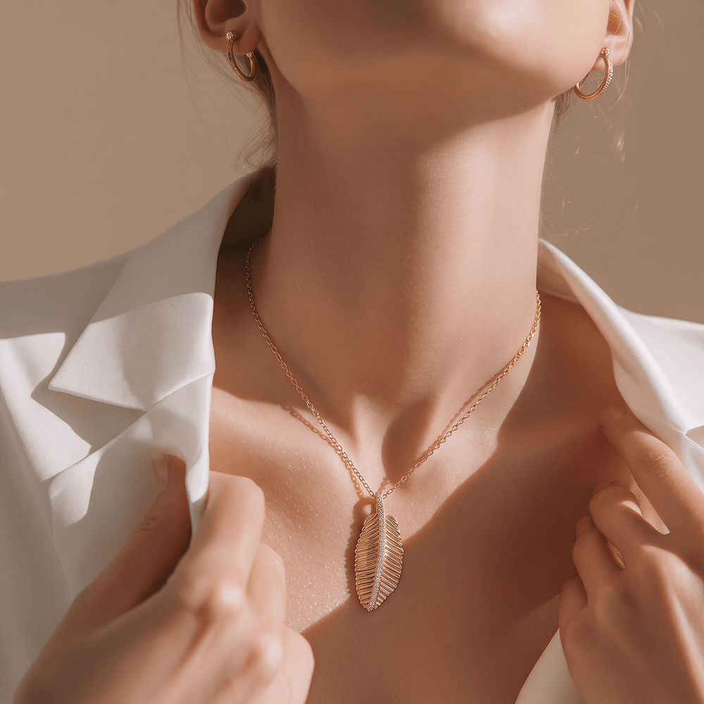 Sunkissed Leaf Necklace