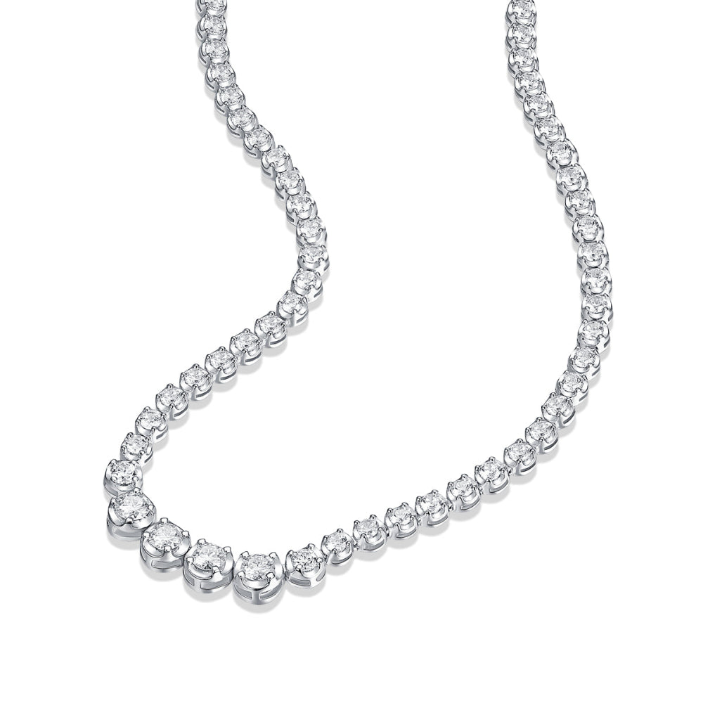 Halo Tennis Necklace