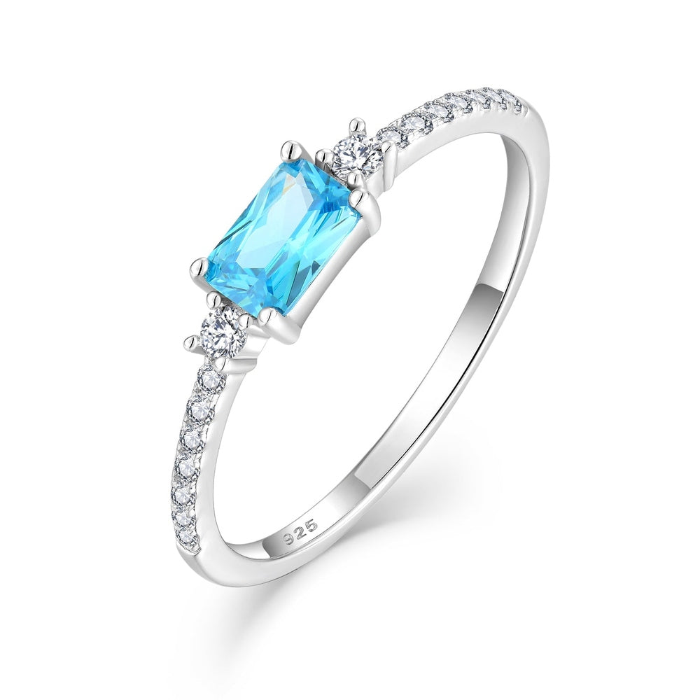Ocean Blue Gem Ring